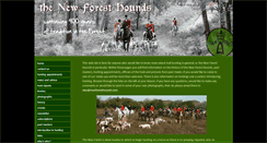Desktop Screenshot of newforesthounds.co.uk