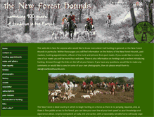 Tablet Screenshot of newforesthounds.co.uk